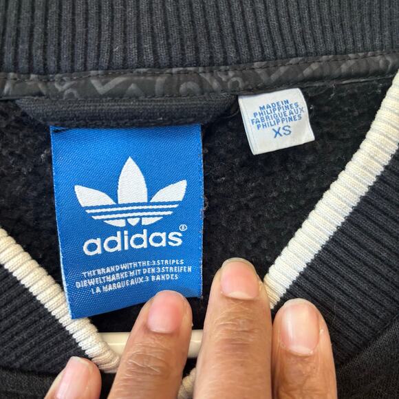 Vintage 1996 Adidas Letterman Jacket Varsity Soccer Bomber Athletic Varsity Rare - Picture 3 of 12